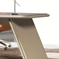 Bureau de direction moderne en bois extensible et écologique, mobilier commercial - Grande Vente