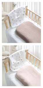 Housse de transat bébé en coton doux 40S de haute qualité, respirante, pour nid d'ange, 45*75CM, ajustement universel pour tout-petits et nouveau-nés - Product Image 6