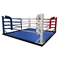 Ring de boxe professionnel pour compétition avec logo personnalisé