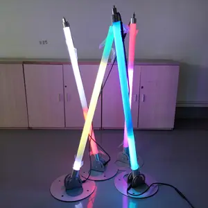 360 градусов диско-дождь Метеор dmx rgb Светодиодная трубка матрица dmx 3D Вертикальная Пиксельная трубка