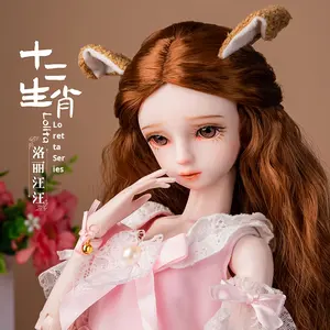Bebeğin aşk oniki zodyak prenses oyuncak kız bebek SD değiştirilebilir kıyafet ve makyaj plastik PVC zarif simülasyon bebek - Product Image 3