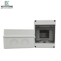 Boîtier de distribution électrique KEYSTONE KSHT IP65 étanche pour intérieur, 5 voies, MCB, ABS+PC, avec 30A 400V et verrouillage supplémentaire