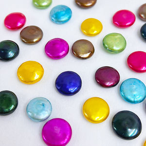 Hạt ngọc trai nước ngọt tự nhiên hình đồng xu AAAA 12-13mm, không lỗ, không nhuộm, bán sỉ, dùng làm đồ trang sức - Product Image 1