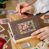 Simno Kit de fournitures de scrapbooking esthétique vintage 154 pièces, fleurs, botanique, kit de journaling, papeterie, cadeau pour adulte