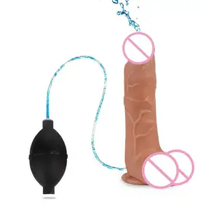 Đồ chơi tình dục bán buôn thực tế nước phun bơm squirting xuất tinh dildo cho phụ nữ