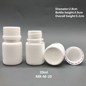 Thuốc rỗng dược phẩm <span class=keywords><strong>container</strong></span> 20ml 30ml HDPE Trắng nhựa Pill chai bao bì cho viên nang máy tính bảng bao bì - Product Image 2