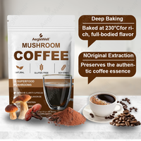 Poudre de café aux champignons AegleWell, mélange de 10 superaliments, 300 g, naturel, sans gluten et sans soja, boost d'énergie