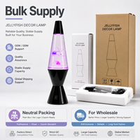 Lampe LED Méduse Moderne Rechargeable USB Type-C en ABS, Taille Moyenne, Créative, à Changement de Couleurs, Dôme d'Ambiance pour Table, Maison, Chambre, Ambiance Chaleureuse