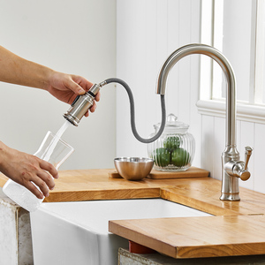 FLG case prefabbricate rubinetti armadi da cucina monocomando rubinetto acciaio inossidabile Pull Down spruzzatore lavello da cucina rubinetto dell'acqua - Product Image 5