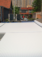 Auvent de luxe motorisé à télécommande, toit à lamelles en aluminium, rétractable, imperméable, autoportant, pour jardin et terrasse extérieure