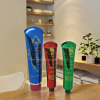 Tube plastique transparent pour shampoing et cosmétiques, 50 pièces, forme personnalisée, tube d'emballage souple