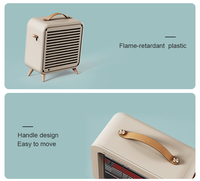 Chauffage infrarouge électrique portable mini 2025 Alibaba Supplier, design pratique à brancher, pour salon, coffret cadeau