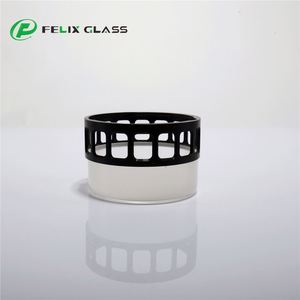 Abat-jour cylindrique en verre borosilicate 3.3 OEM FELIX GLASS, fabriqué à la main, écologique, industriel, givré, peint, échantillon gratuit - Product Image 3