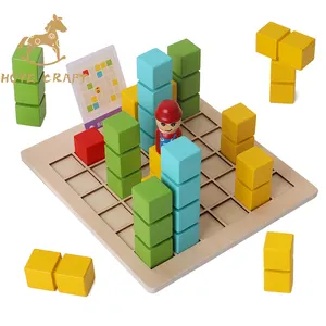 HOYE ремесло детский креативный деревянный Штабелируемый строительные блоки игрушка Портер Push Box игра логическое мышление головоломка настольная игра