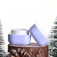 Pot en plastique givré avec couvercle à vis, en PP recyclé, couleur personnalisée, 5g, 15g, 20g, 30g, 50g, 100g, pour crème de soin de la peau cosmétique