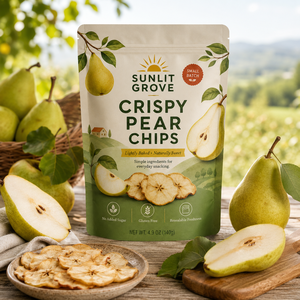 Sachets Doypack mats refermables imprimés, pochettes verticales refermables pour emballage de snacks, idéales pour les chips de <span class=keywords><strong>poire</strong></span> croustillantes et les fruits secs - Product Image 4