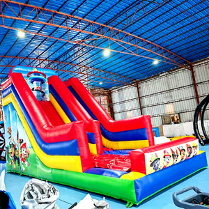 Alquiler Comercial <span class=keywords><strong>de</strong></span> Tobogán Inflable <span class=keywords><strong>de</strong></span> PVC con Diseño <span class=keywords><strong>de</strong></span> Patrulla Canina, <span class=keywords><strong>Casa</strong></span> <span class=keywords><strong>de</strong></span> Brinco, Tobogán Acuático y Seco, Personalizable en Tamaño y Color - Product Image 1