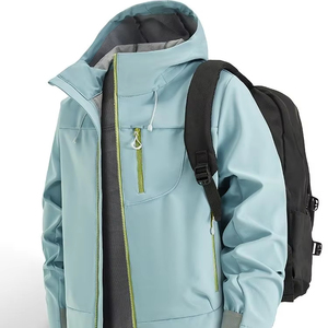 남여 공용 겨울 소프트 쉘 재킷 스포츠 방수 통기성 방풍 긴 지퍼 등산 - Product Image 1