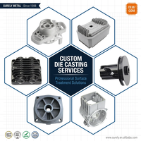 Pièces moulées sous pression en aluminium anodisé noir sur mesure, usinage de précision CNC, fabricant OEM