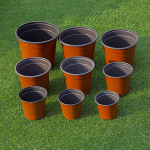 กระถางดอกไม้ดินเผาสองสี5,6 7,8ซม. เส้นผ่าศูนย์กลางด้านบนขนาดเล็กพลาสติก PP รีไซเคิลมีรูระบายน้ำ - Product Image 2