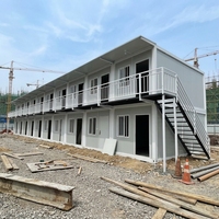 Casa Prefabricada Moderna Portátil de Dos Pisos, Villa Modular de Instalación Rápida, Diseño Personalizado, Casa Contenedor