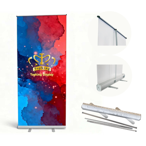 Support de bannière rétractable en aluminium, modèle Pull-up, avec système de verrouillage rapide Graphic 85x200cm, s'installe en moins de <span class=keywords><strong>5</strong></span> secondes. - Product Image 3