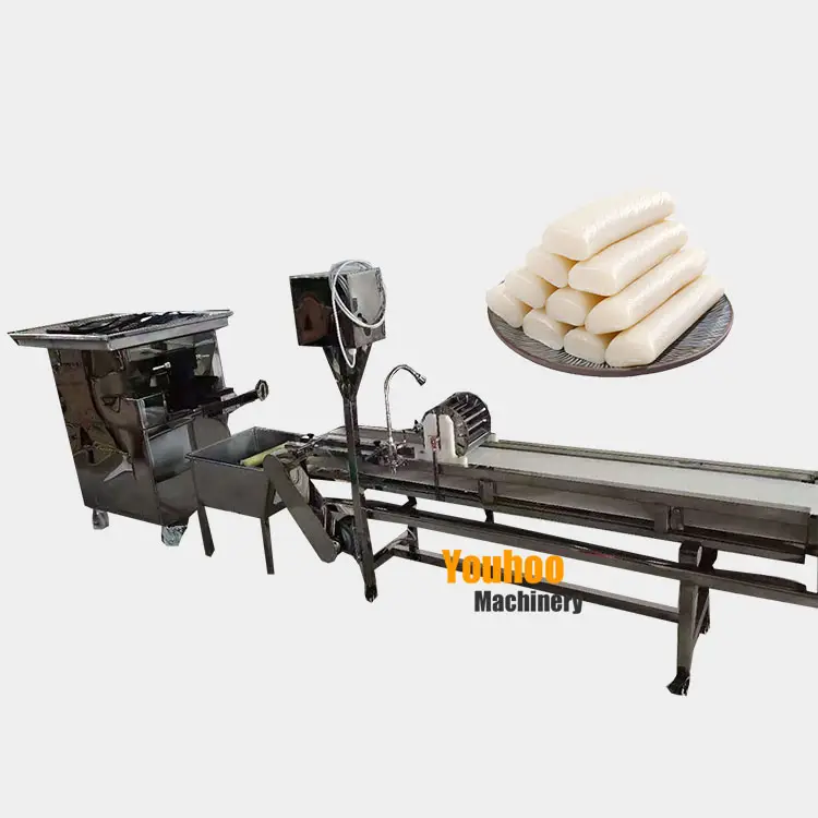 Máquina extrusora de pasteles Nian gao, extrusora de línea de producción de arroz, freír, para uso en fábrica de alimentos