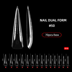 جل ثلاثي الأبعاد مزدوج بالأشعة فوق البنفسجية قالب سريع لبناء جل كاذب لبناء أظافر قابلة لإعادة الاستخدام قوالب أكريليك للتمديد - Product Image 2