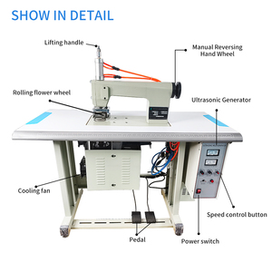 Machine à coudre automatique à ultrasons pour dentelle, 35k 800w, prix usine, dernière génération, équipement de couture à ultrasons pour dentelle - Product Image 1