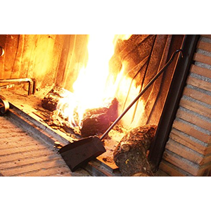 H. 55 cm Modern Metal Iron <b>Fireplace</b> Shovel <b>Log</b> <b>Holder</b> Accessory - Product Image 4