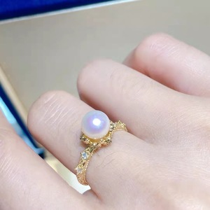 European and American Popular Retro Royal Countryside Style Fashion Simple Design <b>Freshwater</b> AK <b>Pearl</b> Ring <b>Bracelet</b> - Product Image 3