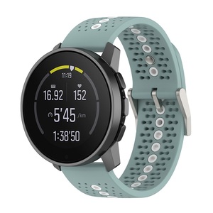 สายรัดข้อมืออัจฉริยะแบบสปอร์ต ระบายอากาศได้ดี สำหรับ <span class=keywords><strong>Suunto</strong></span> <span class=keywords><strong>9</strong></span> <span class=keywords><strong>Peak</strong></span> ขนาด 22 มม. 20 มม. สายนาฬิกาซิลิโคนสองสี - Product Image 2