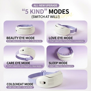Masque de <span class=keywords><strong>sommeil</strong></span> pour les yeux avec compresse chaude et froide sans fil, portable, rechargeable, refroidissement, chauffage, vibration, massage des yeux avec <span class=keywords><strong>musique</strong></span> - Product Image 3