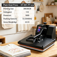 Presse à chaud Xingyan 38x38cm avec base en fer et coussin en éponge 110V/220V certifiée CE pour impression par sublimation
