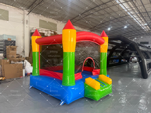 Château <span class=keywords><strong>gonflable</strong></span> personnalisé avec toboggan, château <span class=keywords><strong>gonflable</strong></span> commercial, château de saut coloré pour enfants - Product Image 4