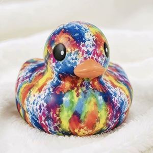 Jouets de bain créatifs en forme de canard jaune multicolore pour enfants, mignons, mini, à pincer, en plastique, vente en gros, pour 0-24 mois - Product Image 1