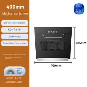 Hotte aspirante murale en acier inoxydable pour cuisine, grande hotte de plafond numérique pour appareils électroménagers - Product Image 6