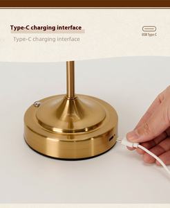 <span class=keywords><strong>Abat</strong></span>-<span class=keywords><strong>jour</strong></span> en tissu LED personnalisé pour la maison Tissu décoratif couvrant le salon et la chambre à coucher Lampe de table sans fil tactile - Product Image 5