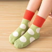 Ensemble de chaussettes pour bébé en gros, NOUVEAU 2021, chaussettes épaisses en coton peigné personnalisées pour nourrissons, chaussettes d'hiver pour enfants, tout-petits, enfants, mignonnes