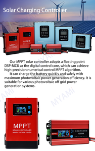 Factory Price MPPT 100A Solar Charge Controller 150V PV Input Off-Grid System <strong>Output</strong> 12V/24V/48V LCD Display for Solar System - Product Image 5