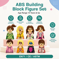 Figurines Blanches Senior 8 pièces, Personnages de Télévision à la Mode, Blocs de Construction en Plastique ABS, Ensemble de Jouets de Construction pour Fille