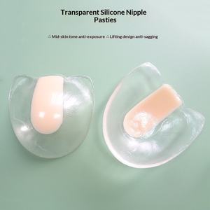 Soutien-gorge adhésif transparent bicolore en silicone, cache-tétons invisibles sans couture, coussinets fins sans bretelles pour femmes - Product Image 3