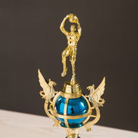 Trophée en plastique sur base dorée MVP, sur mesure, artisanat antique, pour entraîneur de basketball, cadeaux de bienvenue AD26, assemblable, UV
