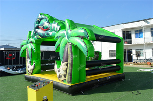 Sfida commerciale giochi della giungla gonfiabile dinosauro macchina da corsa gonfiabile Dino pazzo gioco di equitazione per la vendita - Product Image 3