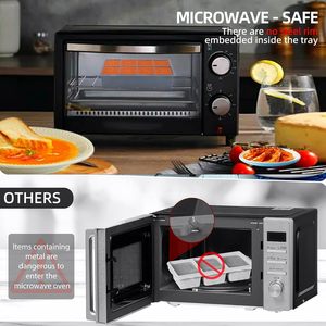 OEM ODM Silicone Lattice Lunch Box Fresh-keeping Food Storage Mold Silicone Soup <b>Cube</b> with Lid Quick Frozen & Easy to Release - Product Image 3