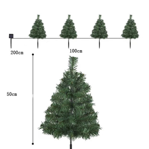 Ngoài trời không thấm nước LED năng lượng mặt trời ánh sáng cắm trong ánh Sáng Cây giáng sinh hình cảnh quan đèn cỏ cho lễ hội trang trí - Product Image 4