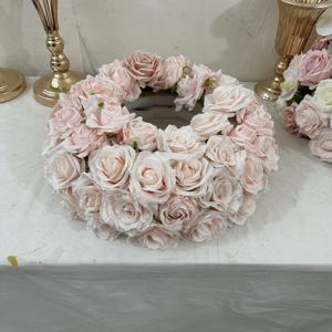 Centro de Mesa de Flores Artificiales Rosadas de 60 cm, Personalizable, de GreenLife Classics, para Decoración de Mesa de Boda o Banquete - Product Image 6