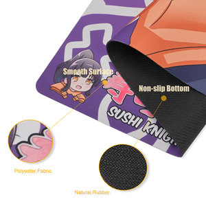 Tapis de jeu XXL personnalisé en gros avec impression par transfert thermique, base en caoutchouc antidérapante et imperméable, motif dessin animé, pour cadeaux de <span class=keywords><strong>gamer</strong></span> - Product Image 6