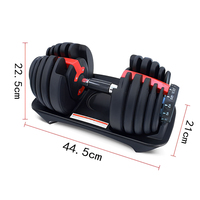 Mancuerna Ajustable Compacta de 2.5-24 kg en Stock en España para Equipo de Entrenamiento en Casa que Ahorra Espacio