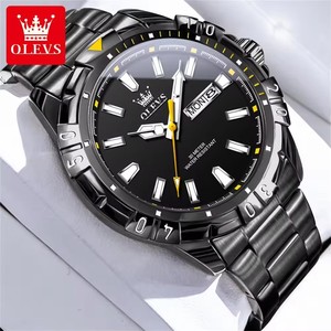 <span class=keywords><strong>Reloj</strong></span> OLEVS 5560 de Primera Marca para Hombre, <span class=keywords><strong>Reloj</strong></span> de Lujo Verde de Moda, <span class=keywords><strong>Reloj</strong></span> de Pulsera de Cuarzo de Acero Inoxidable Resistente al Agua para Hombre - Product Image 2